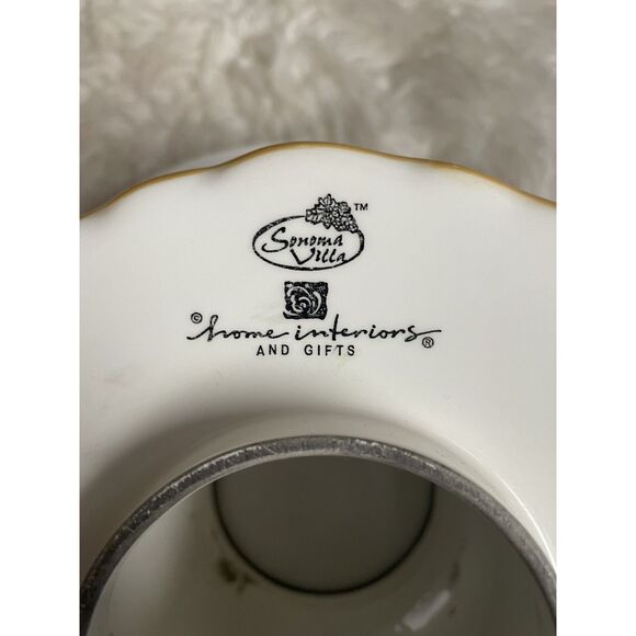 Home Interiors Sonoma Villa Fruit - Pear Apple Grapes Jar Candle Shade - Picture 6 of 7